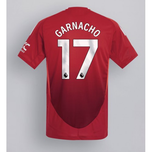 Pánský Fotbalový dres Manchester United Alejandro Garnacho #17 2024-25 Domácí Krátký Rukáv